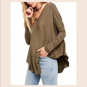 ***NWT FREE PEOPLE MOONSHINE TUNIC TOP XS***